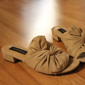 Tan Suede Sandals